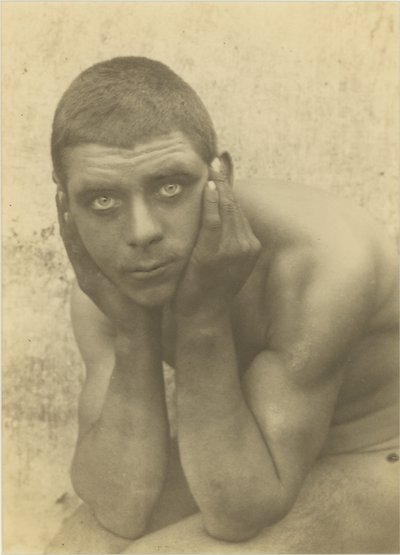 Untitled (Seated Male Nude) by Baron Wilhelm von Gloeden